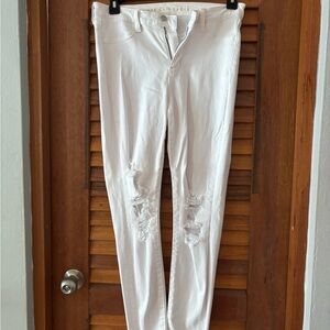 American Eagle Outfitters High Rise White Jeans